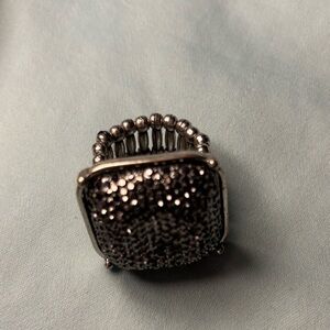 Elegant‎ Black Beaded Ring